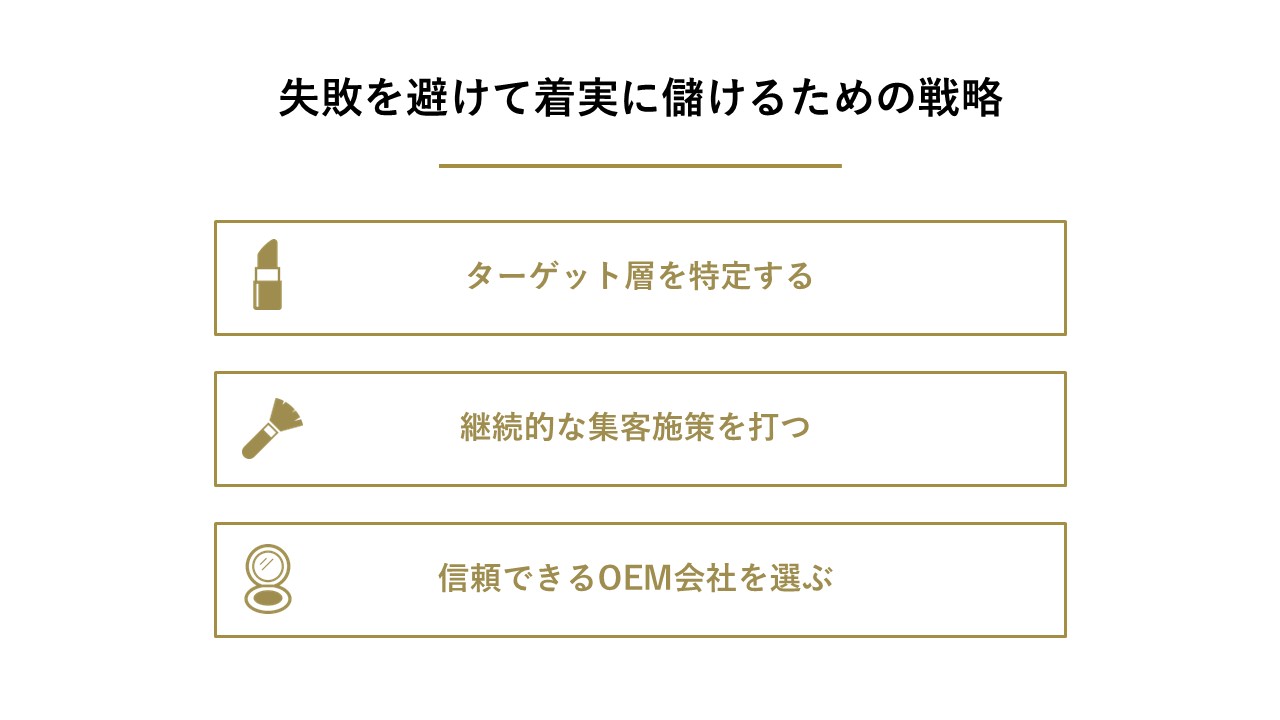 失敗を避けて着実に設けるための戦略